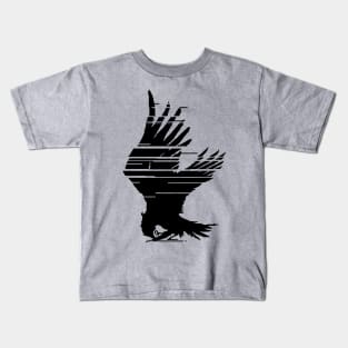 Raven ACVI Emblem for 621 - Black Version Kids T-Shirt